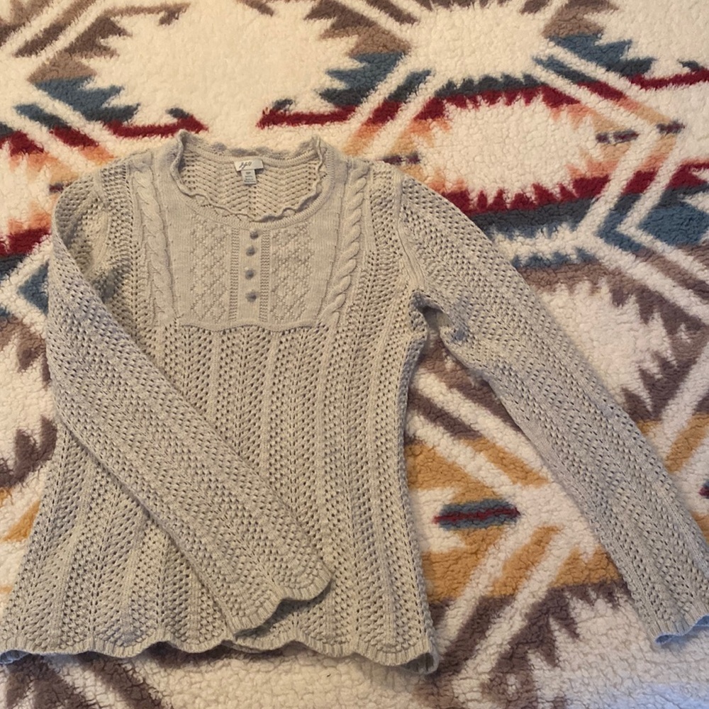 J Jill Eyelet Knit Sweater